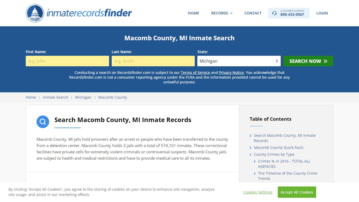 Macomb County, MI Inmate Lookup & Jail Records Online